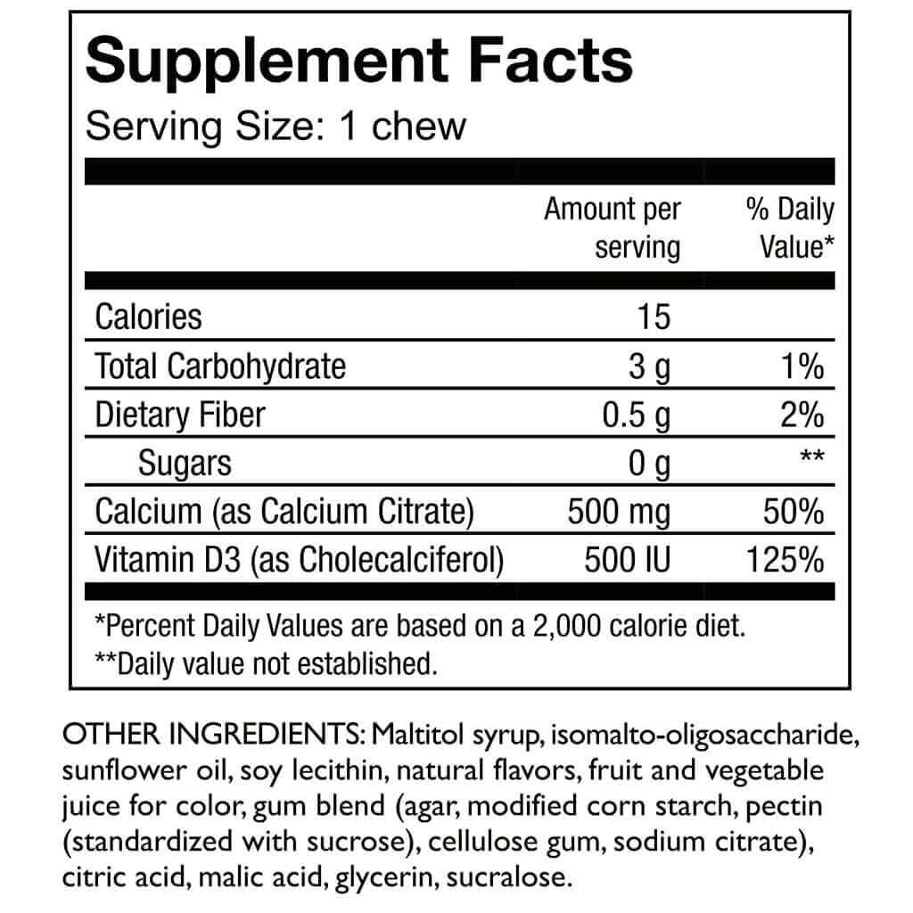Calcium Citrate Soft Chews